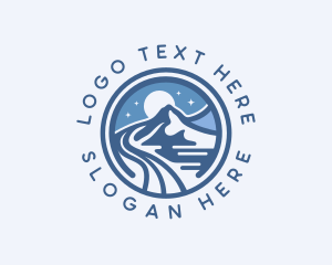 Outdoor - Mountain Pathway Camping logo design