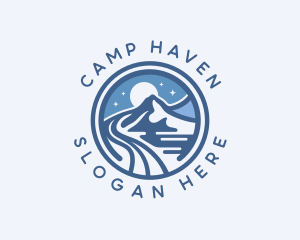 Mountain Pathway Camping logo design