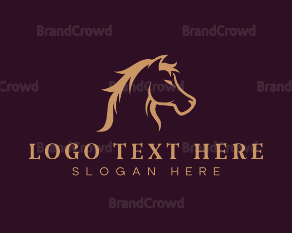 Equine Stallion Horse Logo