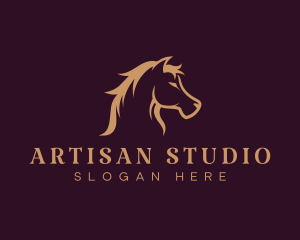 Equine Stallion Horse Logo