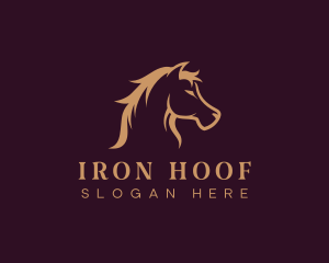 Farrier - Equine Stallion Horse logo design