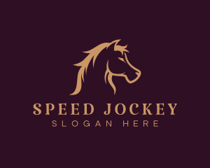 Jockey - Equine Stallion Horse logo design