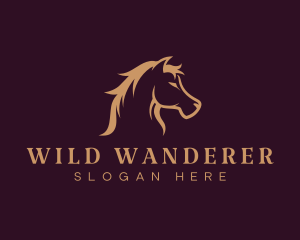 Equine Stallion Horse logo design