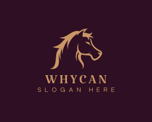 Running - Equine Stallion Horse logo design