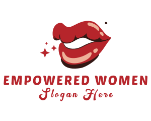 Sexy Red Lips logo design