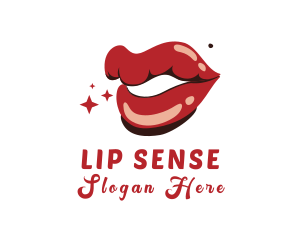 Lip - Sexy Red Lips logo design