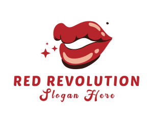 Sexy Red Lips logo design