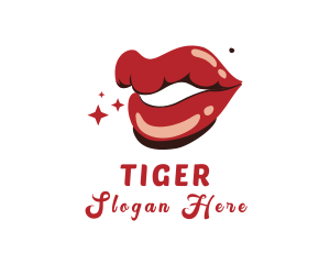 Red - Sexy Red Lips logo design