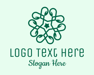 Vegetarian - Nature Star Spa logo design