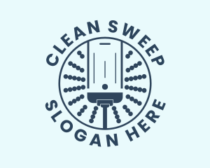 Sweeping - Vacuum Cleaner Appliance logo design