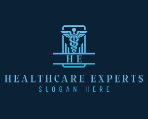 Pharmaceutical Caduceus Clinic logo design