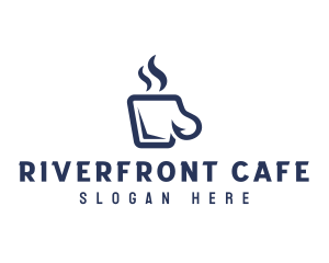 Fisherman Hook Cafe logo design