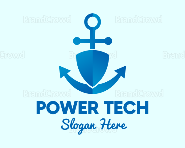 Anchor Security Shield Logo