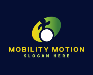 Disability Wheelchair Rehabilitation logo design