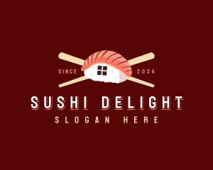 Asian Sushi Restaurant logo design