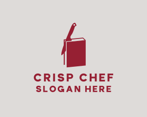 Knife Cook Book logo design