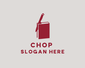 Ebook - Knife Cook Book logo design