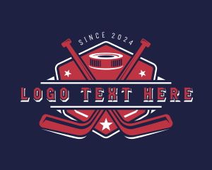 Hockey Puck - Hockey Varsity League logo design