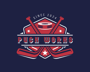 Puck - Hockey Varsity League logo design