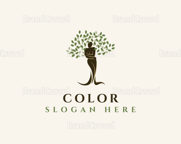Tree Plant Woman Logo