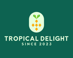 Pineapple - Diamond Pineapple Fruit logo design