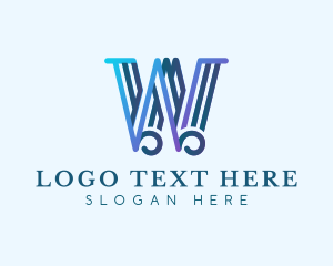 Glamorous - Elegant Boutique Letter W logo design