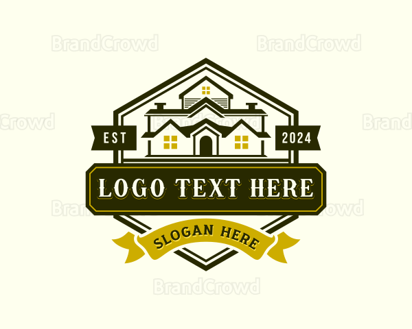 Real Estate Residential House Logo