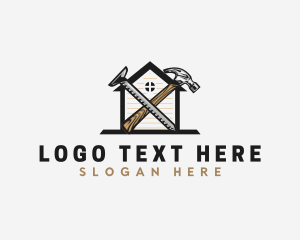 Residential - Home Construction Hammer logo design
