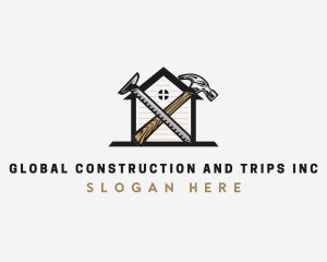 Contstruction - Home Construction Hammer logo design