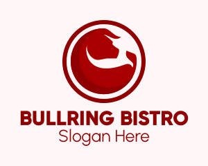 Red Toro Bull logo design