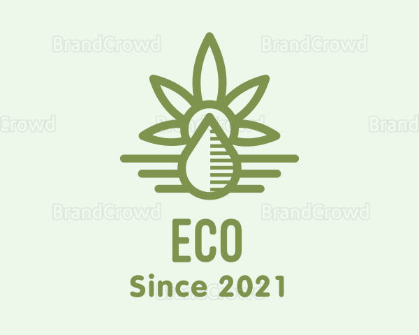 Green Cannabis Oil Logo