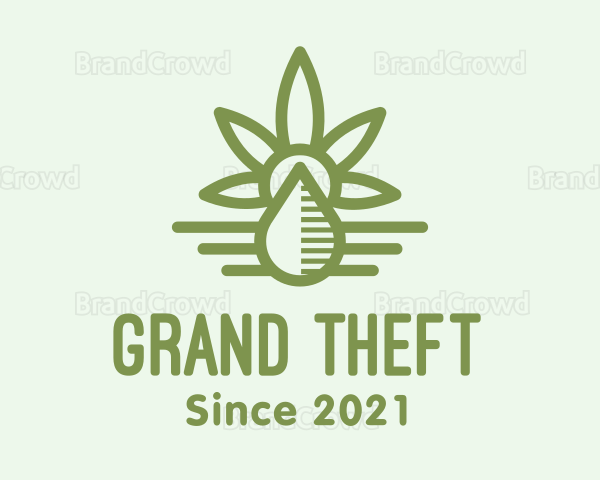 Green Cannabis Oil Logo