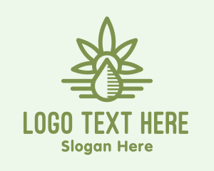 Green Cannabis Oil Logo