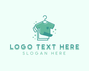 Dry Cleaning - T-shirt Clothes Washer logo design