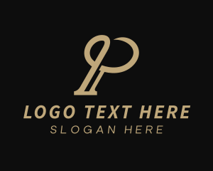 Upscale - Elegant Brand Letter P logo design