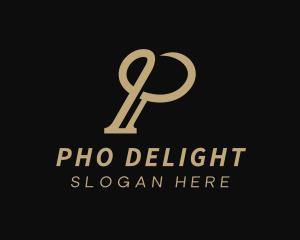 Elegant Brand Letter P logo design