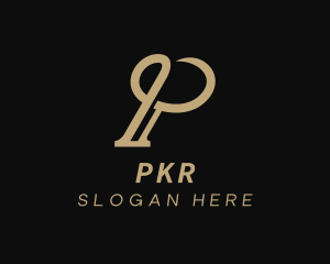 Elegant Brand Letter P logo design