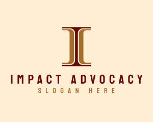 Pillar Legal Advice Lawyer logo design