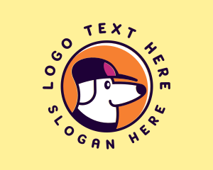 Dog Portrait - Puppy Dog Cap logo design
