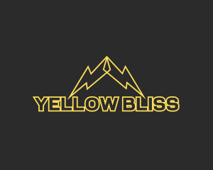 Yellow Lightning Volt logo design