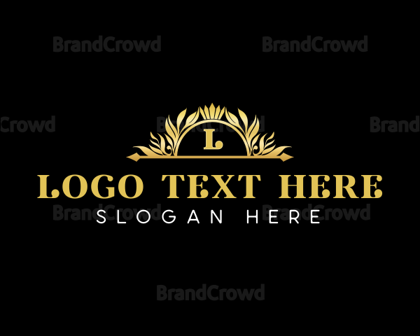 Luxury Floral Crest Logo