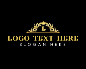 Elegant - Luxury Floral Crest logo design