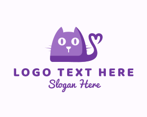 Kitten - Cute Kitten Pet logo design