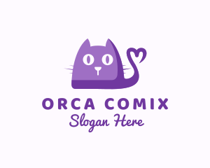 Veterinarian - Cute Kitten Pet logo design