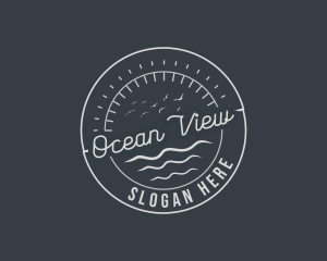 Summer Ocean Vacation logo design