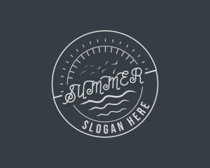 Summer Ocean Vacation logo design