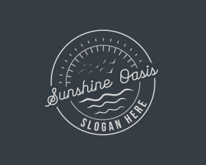 Summer Ocean Vacation logo design