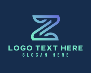 Digital Marketing - Tech Media Letter Z logo design