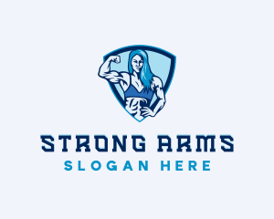 Strong Woman Trainer logo design