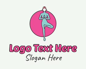 Female - Female Yoga Circle logo design